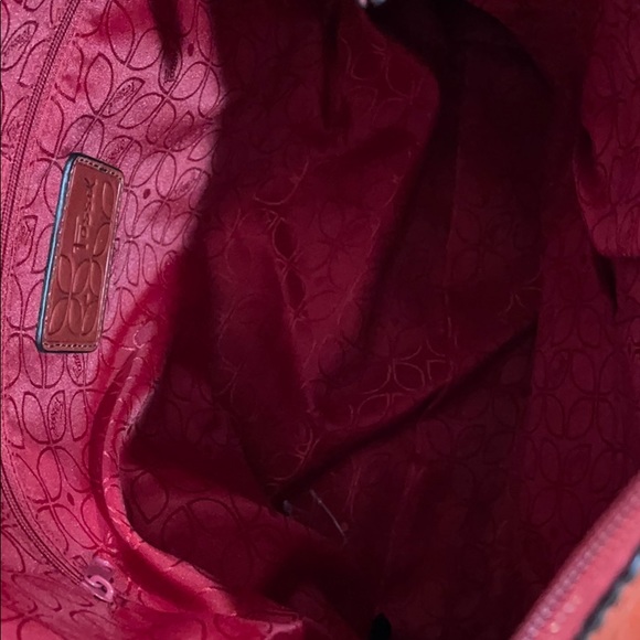 NWOT Fossil Vintage 100% leather burnt Orange bag. - Picture 8 of 11